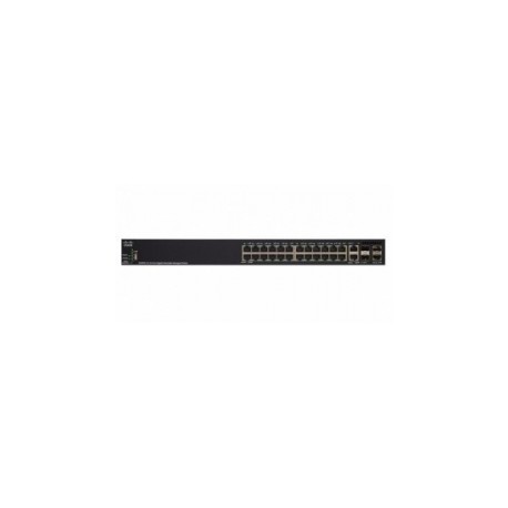 Switch Cisco Gigabit Ethernet SG350X-24MP, 24 Puertos...