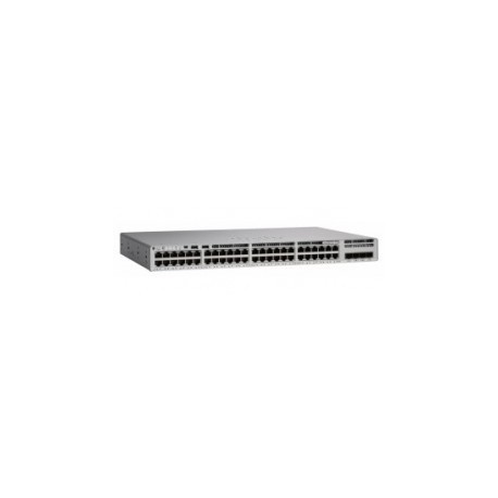 Switch Cisco Gigabit Ethernet Catalyst 9200L, 48 Puertos PoE+ 4x1G,...